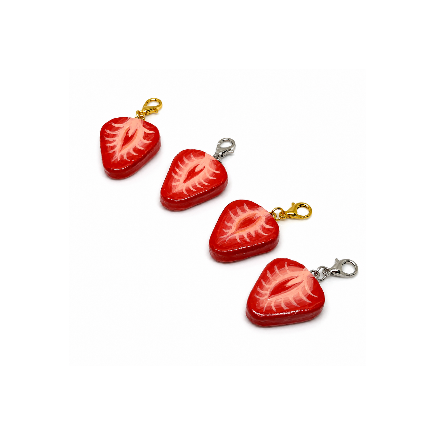 Strawberry Slice Charm