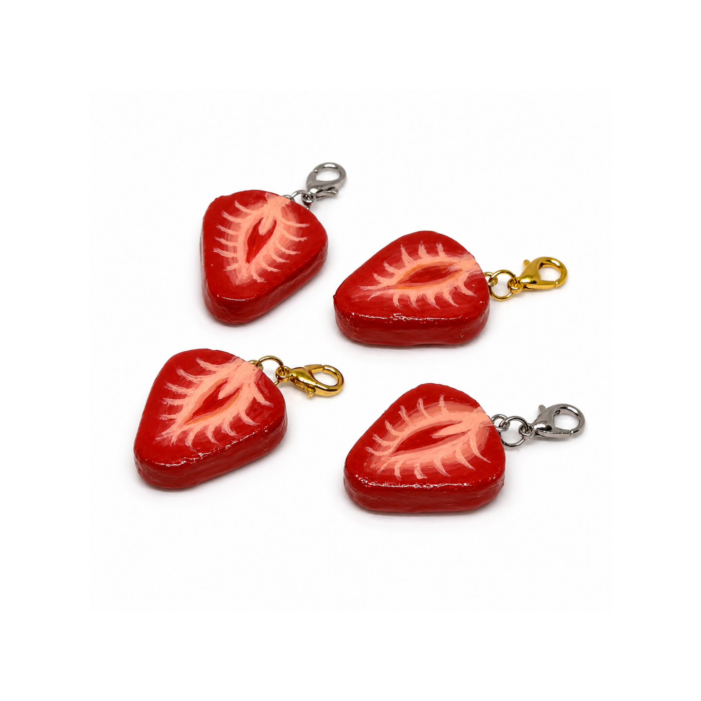 Strawberry Slice Charm