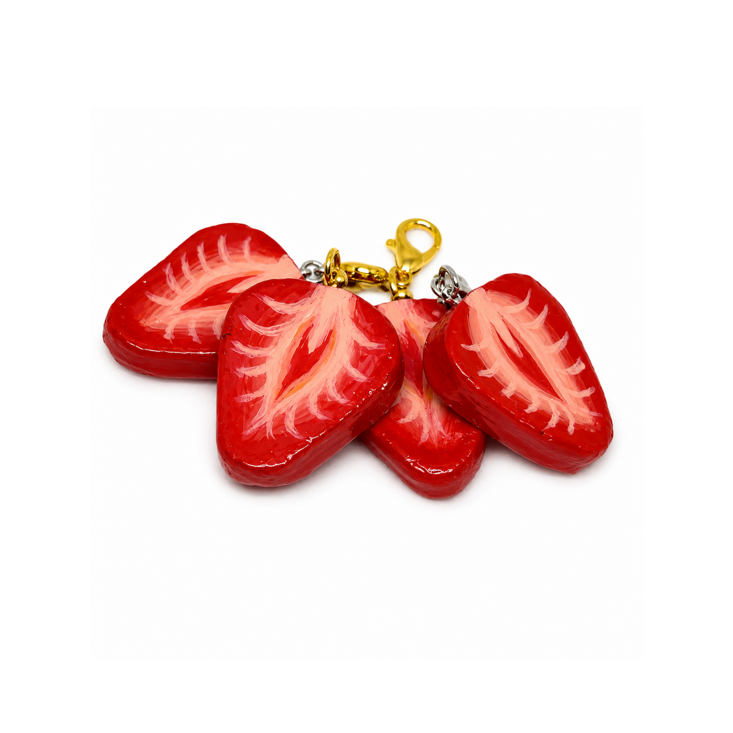 Strawberry Slice Charm