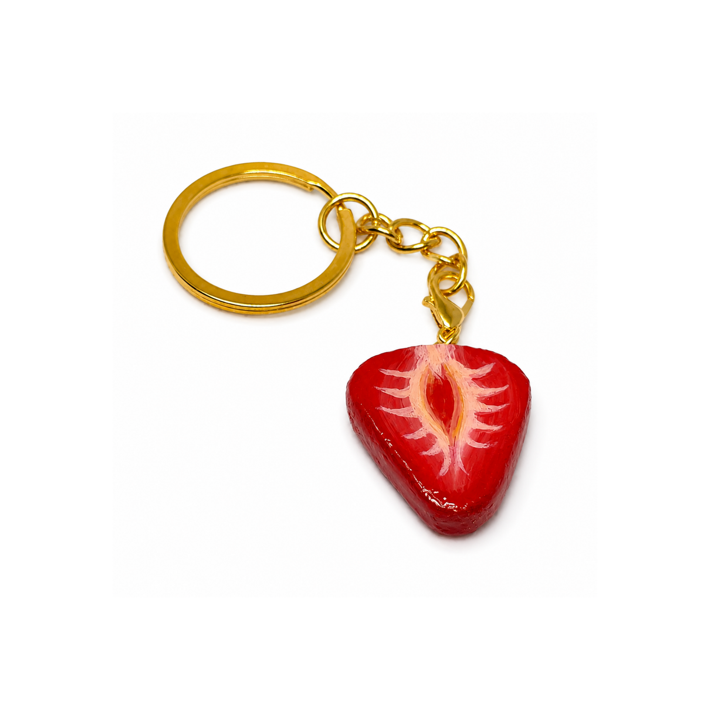 Strawberry Slice Charm
